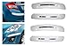 Premium Quality Car White Chrome Bumper Safety Guard Protector For - All Cars - Set of 4Pcs RS.499.00