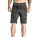 Produktbild Zolimx Herren Shorts, Übergröße Männer Reißverschluss Tasche Casual Elastische Camo Harem Training Jogger Sport Kurze Hosen (Armeegrün, M)
