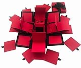 Crack of Dawn Crafts 3 Layered All Occasion Explosion Box - Red Drama