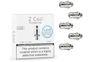 Innokin Zenith Coil Z Plex3D Coils (Z Coil) for CoolFire Mini Zenith D22 Tank, iTaste Kroma-A Zenith, Zenith Pro Tank and Other Zenith Families, Pack of 5 pcs, 2ml No Nicotine - 0.48 ohm