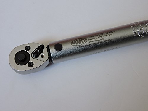 FAMEX 10872 Drehmomentschlüssel, 6 – 30 Nm, 6,3 mm (1/4-Zoll)-Antrieb, für Rechts-/Links-Messung - 3