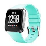 IGEMY 2018 Neu Kommt Weiche Silikon Ersatz Band Sport Klassischen Gurt Für Fitbit Versa Smartwatch (Minzgrün)