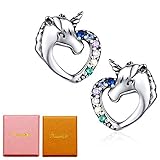 ❤ Mega lindo: Una atracción absoluta para las chicas que aman los unicornios, No te pierdas este simple y clásico arete o pendientes