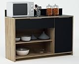 Cuenta con varios estantes y dos compartimentos con puertas ideas para organizar todos tus utensilios de cocina.