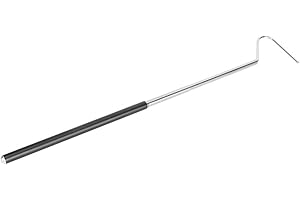Cosiki Snake Hook, Stainless Steel Capture Hook Tool Reptile Capture Hook, Snake Accessories Snake Capture Hook, Reptile Traps for Reptiles Pets (100CM)