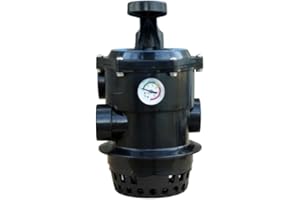 OKU OBERMAIER OKU 6-Wege Ventil für Sandfilteranlagen 1 1/2'' 6-Wege Top-Mount-Ventil | Für Filteranlagen | Pool und Schwimmbecken