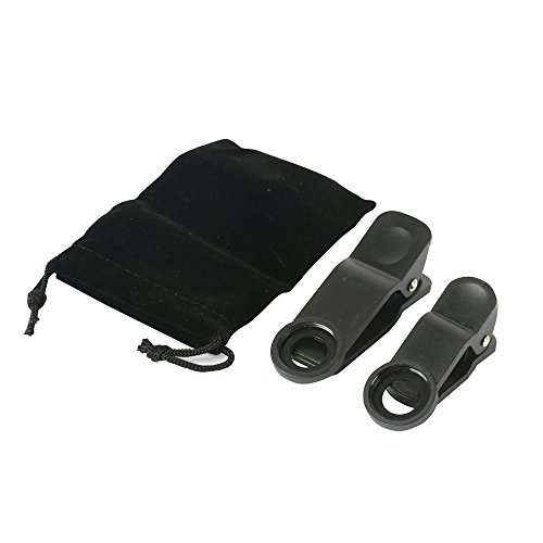 Hunye 4Â in1Â Obiettivo Fotocamera di set: 1Â X Teleobiettivo zoom 8Â X telescopio, Occhio Di Pesce grandangolare 1Â X, 1Â X E 1Â X obiettivo macro lente universale per iPhone 5Â 5S 6, iPad, Samsung Galaxy S3Â MINI, S4, S5Â e altri smartphone e tablet PC' s, Argento