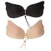 Segolike 2 Pieces Silicone Gel Invisible Bra Self-adhesive Stick On Push Up Strapless Women Bras Beige&Black Cup A RS.640.00