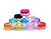 3g/3ml Hexagon Empty Plastic Cosmetic Jars with Lids for Creams/Sample/Make-Up/Glitter Storage Refill Cosmetic Lotion Make up Balm Travel Tester For Xmas Halloween day Present Pink (25) (Purple)