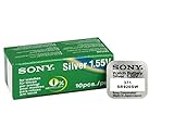 Sony 371 (SR920SW) 1,55 V Silberoxid 0% HG quecksilberfreie Batterie für Armbanduhr (10 Stück).
