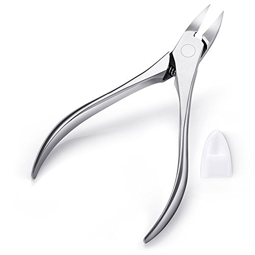 Chooling Nail Nipper for Thick and Ingrown Toenails - Heavy Duty Fingernail & Toenail Clippers - Surgical Grade Stainless Steel Nail Clippers for Hangnails (CL-014)