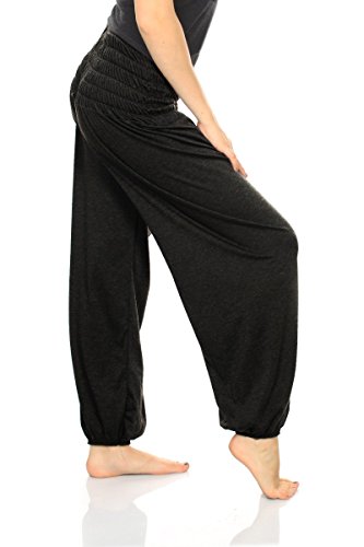 Damen Yoga Pant 19 Farben Haremshose Pumphose Pluderhose bequem Einheitsgröße S - XXL