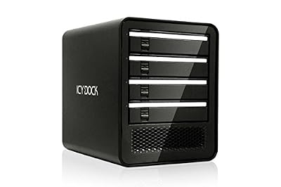 Icy Dock Boîtier externe ICY DOCK MB561U3S-4SB RAID pour 4 disques durs 21/2 & 31/2 HDD sur ports USB 3.0 / e-SATA (noir)