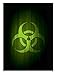 Produktbild Legion SUPER Iconic BIOHAZARD 50 DOUBLE Matte Finish CONTAGION GREEN Sleeves (fits Magic / MTG, Pokemon Cards) by Legion