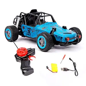 Wembley Remote Control Cars for Boys High Speed Racing Car for Kids Bouncing Climbing RC Car Model Toy Matalic Body - Blue