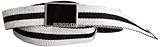 Hebilla de metal con la marca Quiksilver Fever Dreams - Cinturón para Hombre, tamaño único, Color Negro