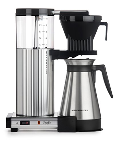 spécifications Moccamaster cafetière filtre CDGT 10 tasses verseuse isotherme alu poli