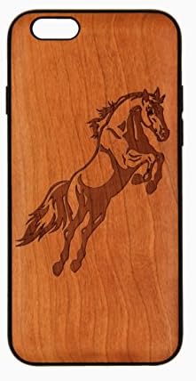 Horse wood cover case for iPhone (Iphone 6/6S, Cherry wood)