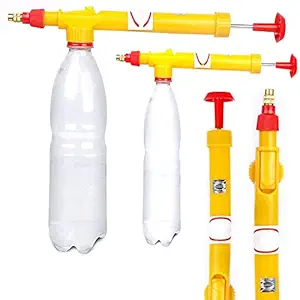 Rockfieln Bottle Spray Gun for Plants Garden Water Pesticide Car Wash Brass Nozzle Sprayer Adjustable High Pressure Garden Pump Pack Of 2