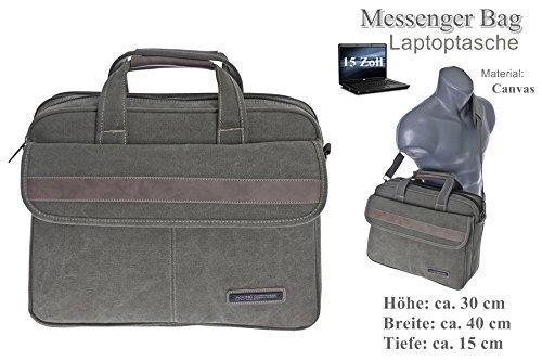 FLUGBEGLEITER MESSENGER UMHÄNGETASCHE ARBEITSTASCHE SCHULTER HERREN TASCHE Stoff Canvas - 3