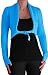Chiara Cardigan Scoop Neck Buckle Knit Stretch Cardi One Size Turquoise