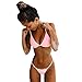Produktbild 2019 Neu Damen Zweiteiler Tankini,Frauen Sommer Casual Beach Sexy Gepolsterter BH String Tanga Bikini Set Badebekleidung Badeanzug Beachwar Triangle Bikini