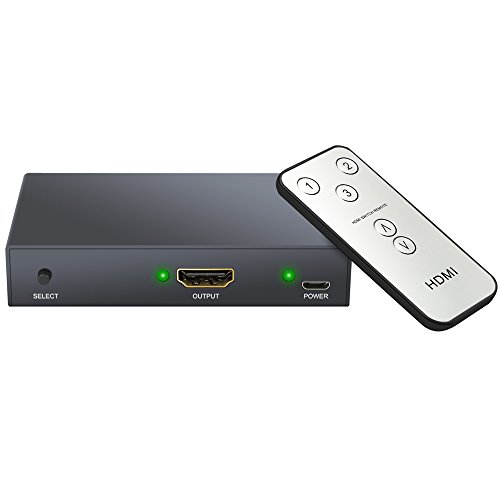Proster 4K HDMI Switch 3-Port HDMI Switch Verteiler 4Kx2K HD 2160P 3 HDMI Port manuelle Umschalter/ IR Fernbedienung Umschaltung mit 3 Füße Hochgeschwindigkeit HDMI 1.4 Kabel 3X1 Switch für HDTV PC DVD PS3 PS4 Xbox One Blu-ray Player