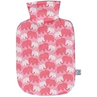 Wärmflaschenbezug Elefantenmutter mit Kind für 2 l Wärmflasche