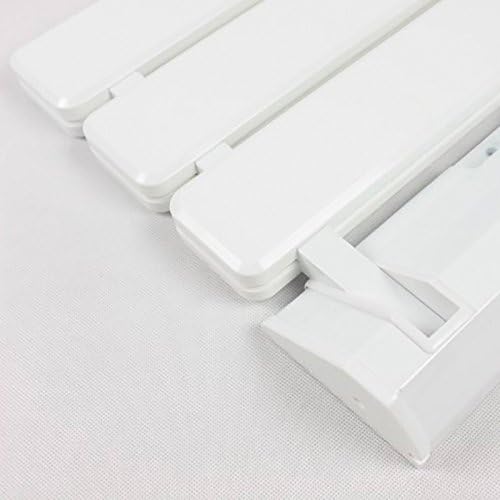 Folding Wall Bench Shower Seat Wall Chair Bathroom Stool Footstool ( Color : White )