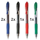 boligrafo pilot super gel PILOT G2 PACK 6 BOLIGRAFOS 2 AZUL 2 NEGRO 1 ROJO 1 VERDE