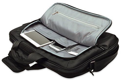 ednet Notebook Tasche für 15,6″ Laptops, mit Trolley-Halter, Super-Faser, Nylon, schwarz - 4