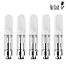 Produktbild CBD öl Zerstäuber Mr.Bald H10 510 faden 1ml mehrweg CBD panzer Thick Oil Vape 510 faden keramische kern Nein Nikotin Keine Flüssigkeit (5Stück)