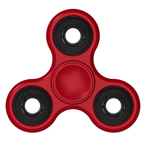 FEZZ Hand Spinner Tri-Spinner Fidget Toy Plastic EDC Dull Polish Time Killer Red for Autism and ADD ADHD Anxiety Stress Relief Focus Toys Gift 2017 (Stainless Steel Hybrid Ceramic 02, Red) FEZZ Hand Spinner Tri-Spinner Fidget Toy Plastic EDC Dull Polish Time Killer Red for Autism and ADD ADHD Anxiety Stress Relief Focus Toys Gift 2017 (Stainless Steel Hybrid Ceramic 02, Red)