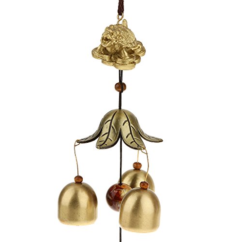 Chinesische Drachen Schildkröte Kupfer Glocke Glück Feng-Shui-hängenden Charme Windspiel - 4