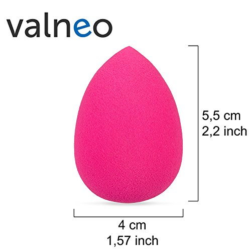 VALNEO Make-Up Schwamm in Tropfenform mit 2 Jahren Zufriedenheitsgarantie – Beauty Sponge / Tröpfchen-Schwamm / Kosmetik-Schwamm / Make-Up Blender - 3