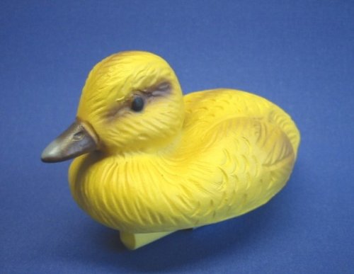 Teich Deko Schwimmente klein Länge 14 cm Gartenfigur aus Kunststoff