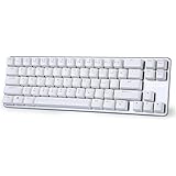 Mini Gioco Meccanico Della Tastiera Outemu Marrone Sensore 68-Pulsante (60%) Cablata Gaming Tastiera-Bianco Argento Magicforc