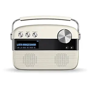Saregama Carvaan SC02 Portable Digital Music Player with Remote Control (Porcelain White)