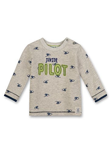 Sanetta Baby Boys 113394 Sweatshirt, Multicoloured (light Platin Meliert 1859), 12-18 Months