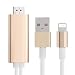 Produktbild Schnelle Geschwindigkeit HDMI Kabel 6.5ft - Plug und Play Keine Notwendigkeit Wifi 1080P HDTV Adapter für IPhone 5 5S 6 6S Plus 7 Plus iPad Pro