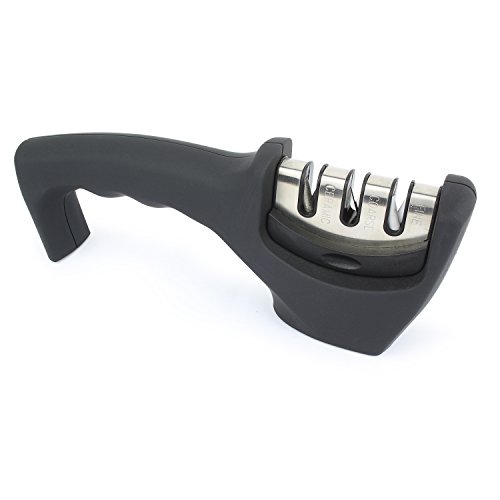 Grenhaven 3-Phasen Messerschärfer – Messerschleifer – für Keramikklinge & Edelstahlklinge fein und rau – Messer Schärfer – Schleifgerät - 3