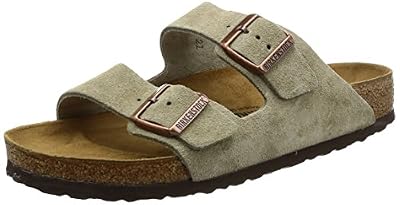 Birkenstock Arizona, Sandales Bout Ouvert Mixte Adulte, Beige (Taupe), 37 EU