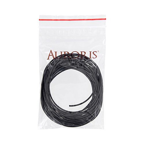 AURORIS – Lederband rund Ø 1 mm – Länge / Farbe wählbar – Variante: 2m / schwarz - 2