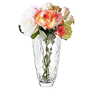 Vidivi Italy Crystal Clear High Brilliance Lead Free Glass, Concerto Flower Vase, Small