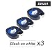 Produktbild DOREE Etikettenband Dymo S0721610 91201 12mm x 4m Schwarz auf Weiß für DYMO LetraTag LT110T, LT100T, LT100H, LT100T, QX50, XR, XM, 2000 Plus Etikettendrucker (3 Stück)