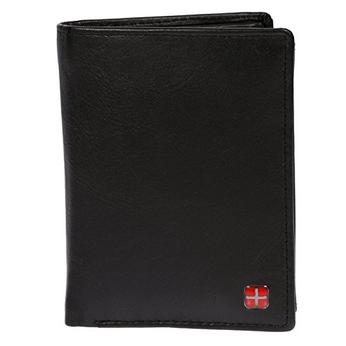 Preisvergleich Produktbild Christian Wippermann RFID echt Leder Geldbörse im Hochformat