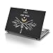 Produktbild TaylorHe 39,6 cm 38,1 cm Notebook Skin Vinyl Aufkleber mit farbigen Mustern und Leder Effekt Laminat hergestellt in England Make your Magic