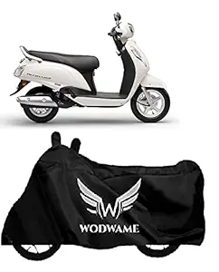 DARROR Suzuki Access 125 Scooty/Scooter Body Cover 100% Water Resistant (Black)