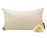 ORIGINAL Bio-Zirbenkissen, speziell zum Schlafen 40x80cm + zweiten Überzug (Bio-Leinen)