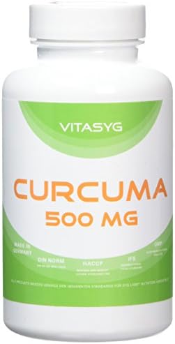 Vitasyg Turmeric 500 mg Plus Piperin – 120 Vegetarian Capsules
